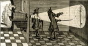 early drawing of magic lantern in use